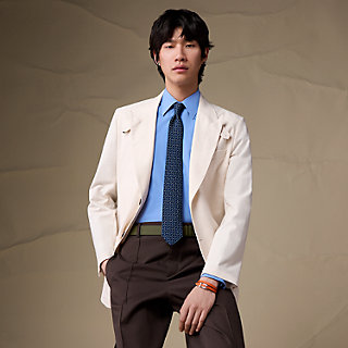 シルクタイ 《モール・ヴィブラン》 - ベージュ | Hermès - エルメス